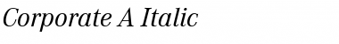 Corporate A BQ Italic Font