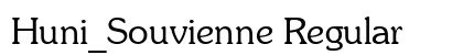 Huni_Souvienne Regular Font Huni_Souvienne Regular Font Preview