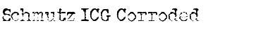 Download Schmutz ICG Corroded Font