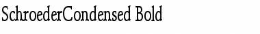 SchroederCondensed Bold Font