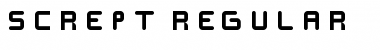 SCREPT Regular Font