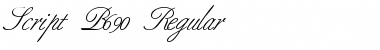 Script-B690 Regular Font