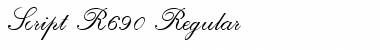 Script-R690 Regular Font
