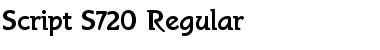 Script-S720 Regular Font