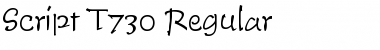 Script-T730 Regular Font
