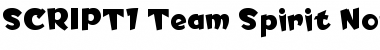 SCRIPT1 Team Spirit Normal Font