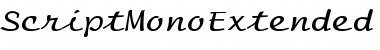 ScriptMonoExtended Regular Font