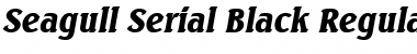 Seagull-Serial-Black RegularItalic Font