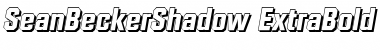 SeanBeckerShadow-ExtraBold Italic Font