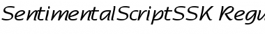 SentimentalScriptSSK Regular Font