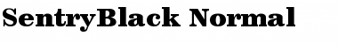 SentryBlack Font