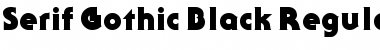 Serif Gothic Black Regular Font