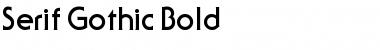 Serif Gothic Font