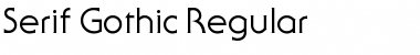 Serif Gothic Regular