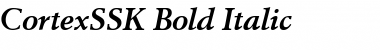 CortexSSK Bold Italic