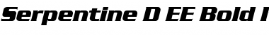 Serpentine D EE Bold Italic Font