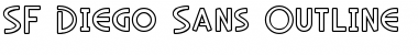 SF Diego Sans Outline Regular Font
