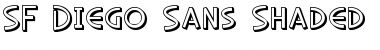 SF Diego Sans Shaded Regular Font