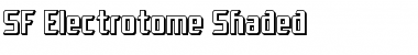 SF Electrotome Shaded Regular Font