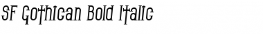 SF Gothican Bold Italic Font
