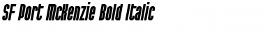 SF Port McKenzie Bold Italic Font