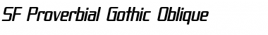 SF Proverbial Gothic Oblique Font