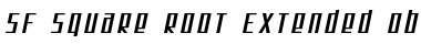SF Square Root Extended Font
