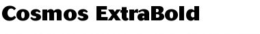 Cosmos-ExtraBold Extra Bold Font