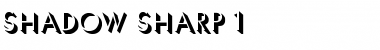 Shadow Sharp 1 Regular Font