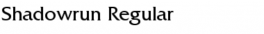 Shadowrun Regular Font