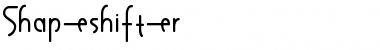 Shapeshifter Regular Font