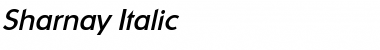 Sharnay Italic Font