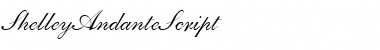 ShelleyAndanteScript Font