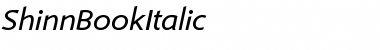 ShinnBookItalic Regular Font