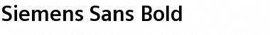 Siemens Sans Bold Font