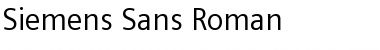 Siemens Sans Roman Font