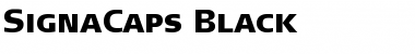 SignaCaps-Black Regular Font