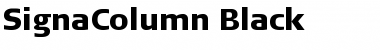 SignaColumn-Black Regular Font