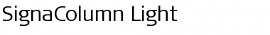 SignaColumn-Light Regular Font