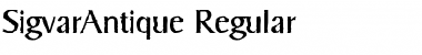 SigvarAntique Regular Font