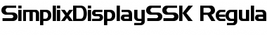 SimplixDisplaySSK Regular Font