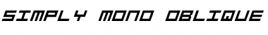 Simply Mono Oblique Regular Font