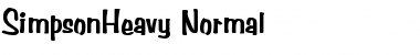 SimpsonHeavy Normal Font