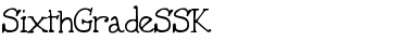 SixthGradeSSK Regular Font