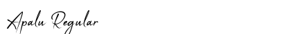 Apalu Regular font free download