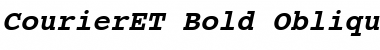 CourierET Bold Oblique Font