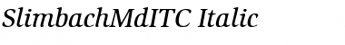 SlimbachMdITC Italic