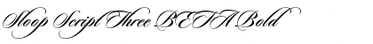 Sloop Script Three BETA Bold Font