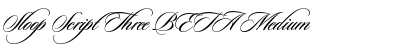 Sloop Script Three BETA Medium Font