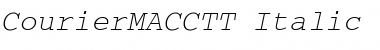 CourierMACCTT Italic Font